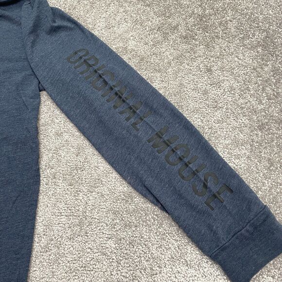 Disney Mickey Mouse Graphic T-Shirt Men Large Blue Long Sleeve Casual Tee - Picture 5 of 10